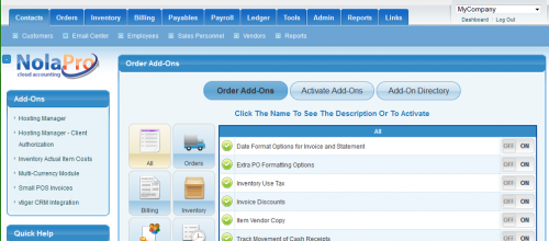 ดาวน์โหลดโปรแกรม NolaPro Free Accounting