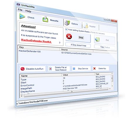 ดาวน์โหลดโปรแกรม UnHackMe