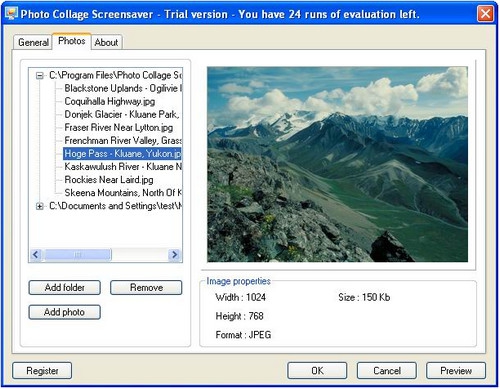 ดาวน์โหลดโปรแกรม Photo Collage Screensaver