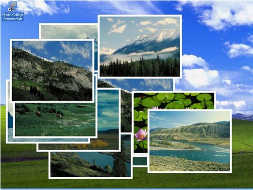 โปรแกรมสกรีนเซฟเวอร์ Photo Collage Screensaver