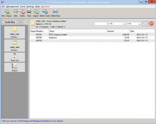 โปรแกรมพิมพ์เช็ค ChequeSystem