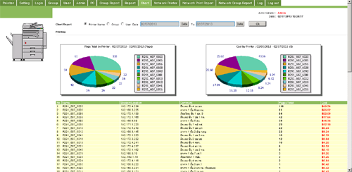 โปรแกรมจัดการปริ้นเตอร์ Network Print Monitoring
