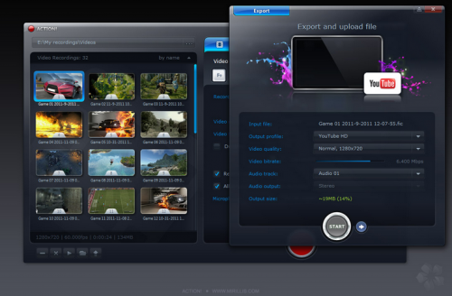 โปรแกรมอัดวิดีโอหน้าจอ Action Record Everything