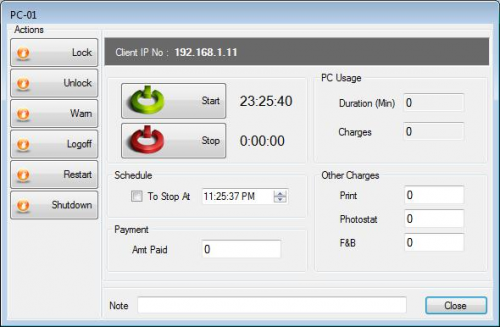 โปรแกรมบริหารร้านเน็ต BuduControl