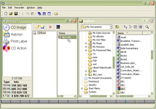 โปรแกรม DeepBurner โปรแกรม DeepBurner