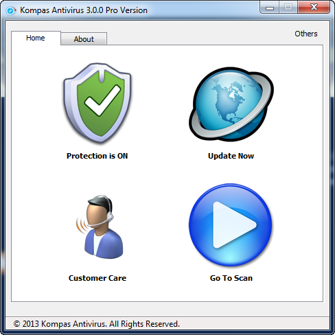 โปรแกรม Kompas Antivirus