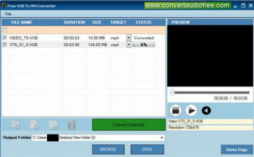 โปรแกรมแปลงไฟล์ VOB เป็น MP4 Converter โปรแกรมแปลงไฟล์ VOB เป็น MP4 Converter