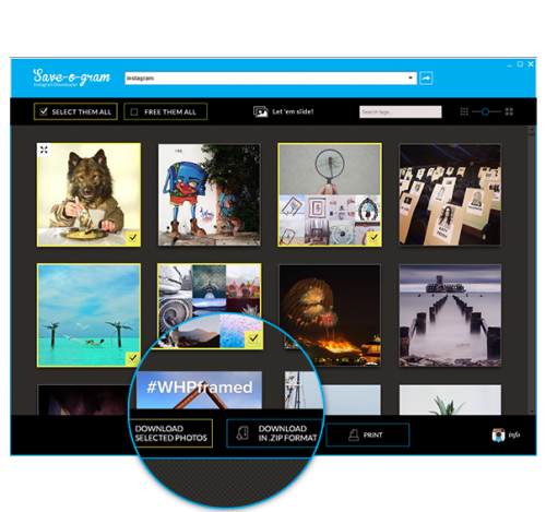 โปรแกรมเซฟรูปอินสตาแกรม Save-o-gram