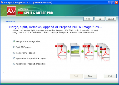 AWinware Pdf Split Merge Pro