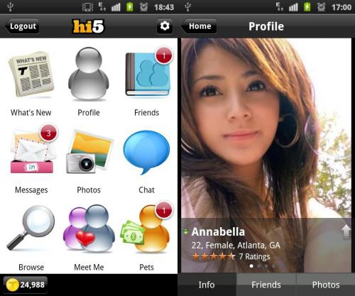 App เล่น Hi5