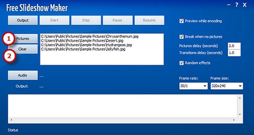 โปรแกรมทำสไลด์โชว์ Free Slideshow Maker โปรแกรมทำสไลด์โชว์ Free Slideshow Maker