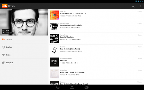 โหลดแอป SoundCloud