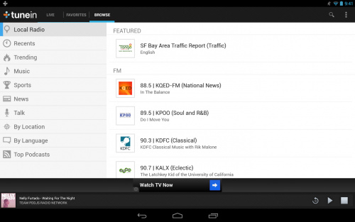 สถานีวิทยุออนไลน์ TuneIn Radio สถานีวิทยุออนไลน์ TuneIn Radio