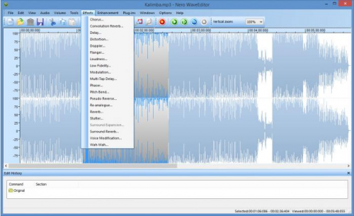 โปรแกรมตัดต่อเสียง Nero WaveEditor โปรแกรมตัดต่อเสียง Nero WaveEditor