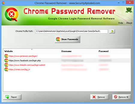 Chrome Password Remover