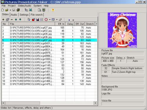 โปรแกรมทำสไลด์โชว์ Pictures Presentation Maker