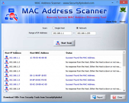MAC Address Scan