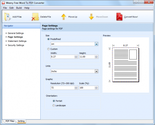 โปรแกรม Weeny Free Word to PDF Converter โปรแกรม Weeny Free Word to PDF Converter