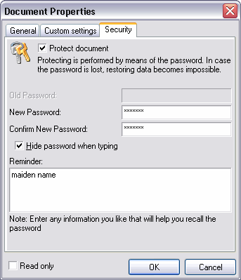 password