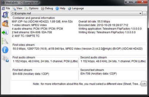 ดาวน์โหลดโปรแกรม MediaInfo ดาวน์โหลดโปรแกรม MediaInfo