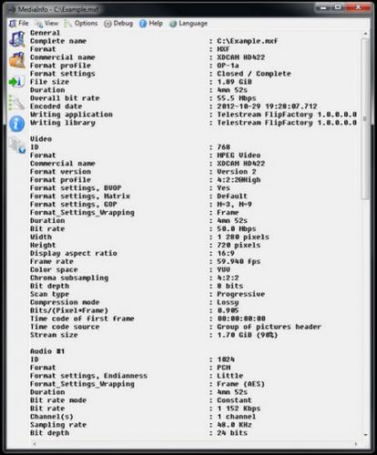 โปรแกรมดูข้อมูลไฟล์รูป วิดีโอ เสียง MediaInfo โปรแกรมดูข้อมูลไฟล์รูป วิดีโอ เสียง MediaInfo