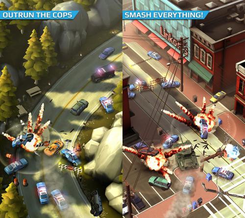 App เกมส์รถแข่งหนีตํารวจ