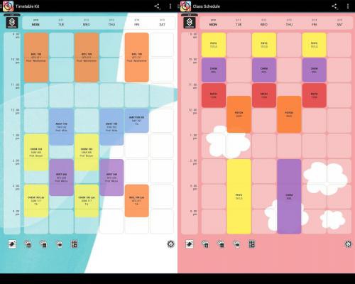 App โปรแกรมจัดตารางเรียน