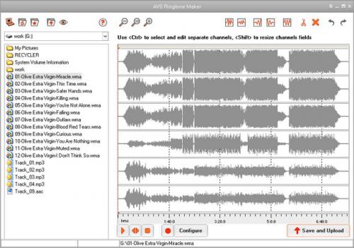 โปรแกรมตัดเพลง AVSRingtoneMaker โปรแกรมตัดเพลง AVSRingtoneMaker