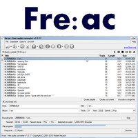 fre ac (แปลงไฟล์เสียง และ RIP แผ่นซีดีฟรี)
