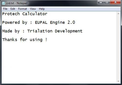 Protech Calculator : Protech Calculator :