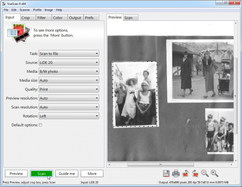 โปรแกรมสแกนเอกสาร VueScan