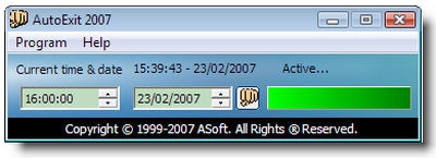 โปรแกรมปิดเครื่องอัตโนมัติ AutoExit โปรแกรมปิดเครื่องอัตโนมัติ AutoExit