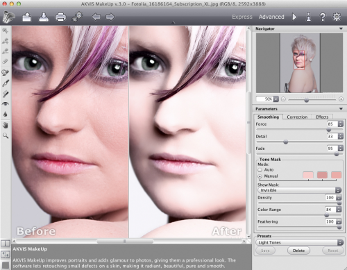 โปรแกรมแต่งรูป AKVIS MakeUp
