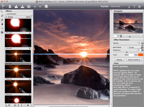 โปรแกรมแต่งรูป AKVIS LightShop โปรแกรมแต่งรูป AKVIS LightShop
