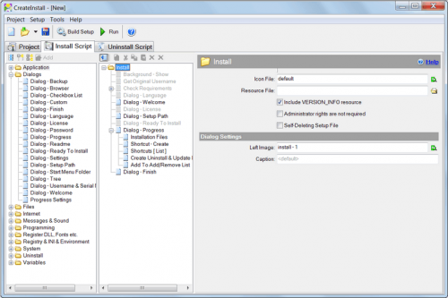 CreateInstall (โปรแกรม CreateInstall สร้างตัวติดตั้งโปรแกรมหรือ Installer) : 