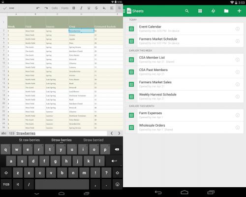 App สร้างสเปรดชีต App สร้างสเปรดชีต