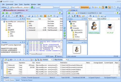 โปรแกรมรับส่งไฟล์ SmartFTP Client