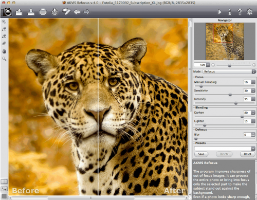 โปรแกรมแต่งรูป AKVIS Refocus โปรแกรมแต่งรูป AKVIS Refocus