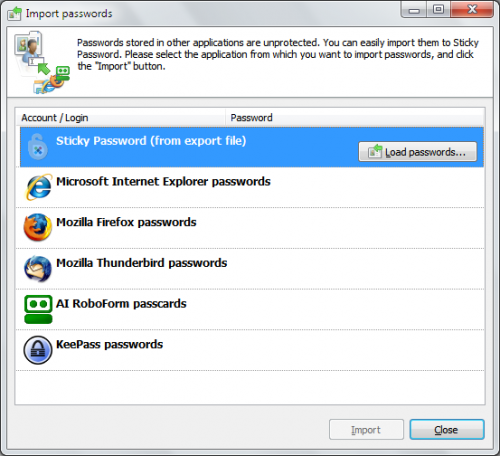 โปรแกรม Sticky Password