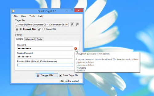 โปรแกรมถอดรหัส Quick Crypt
