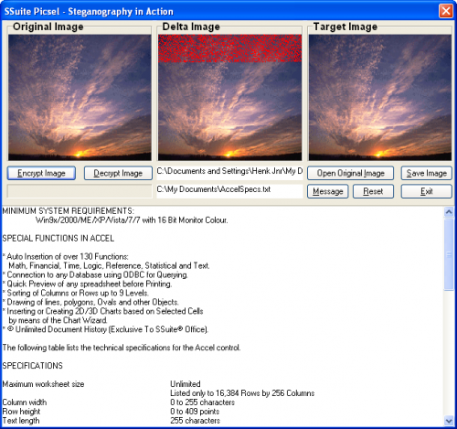 โปรแกรมเข้ารหัส SSuite Picsel Security โปรแกรมเข้ารหัส SSuite Picsel Security