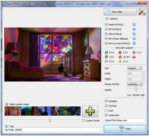 ดาวน์โหลดโปรแกรม Easy HTML5 Video ดาวน์โหลดโปรแกรม Easy HTML5 Video