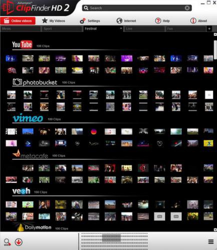 โปรแกรมหาคลิปวิดีโอ Ashampoo ClipFinder HD โปรแกรมหาคลิปวิดีโอ Ashampoo ClipFinder HD