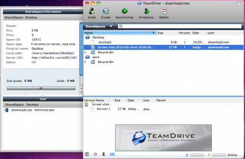 โปรแกรมซิงค์ข้อมูล แชร์ไฟล์ TeamDrive