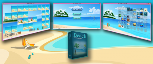 เกมส์ Beach Matching จับคู่