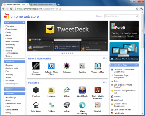 โปรแกรม Google Chrome Canary