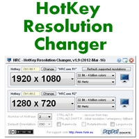 HotKey Resolution Changer (โปรแกรม HotKey เปลี่ยนความละเอียดจอ) : HotKey Resolution Changer (โปรแกรม HotKey เปลี่ยนความละเอียดจอ) :