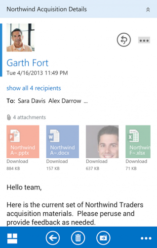 App จัดการอีเมล OWA for Android App จัดการอีเมล OWA for Android