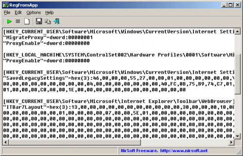 โปรแกรมตรวจสอบรีจีสทรี regfromapp