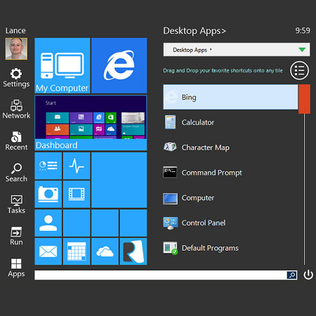 Start Menu 8 (โปรแกรมเพิ่ม Start Menu Windows 8) : 